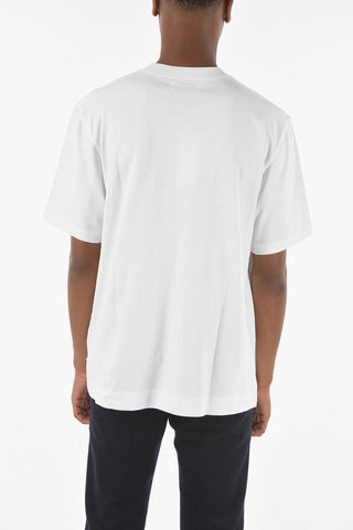 T-shirt TORBEN A Tinta Unita con Stampa Laterale