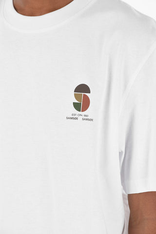 T-shirt TORBEN A Tinta Unita con Stampa Laterale