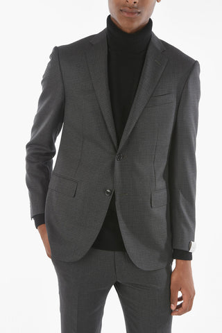 2 ButtonACADEMY Gingham Patterned Suit