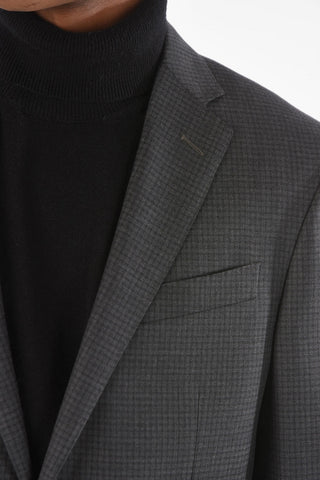 2 ButtonACADEMY Gingham Patterned Suit