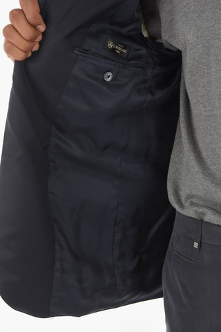 Extra-Fine Virgin Wool Blazer LEADER SOFT with Classic Lapel