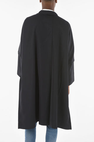 HOMME PLISSE' Solid Color Oversized Fit Trench