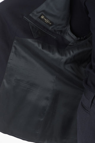 Hopsack Virgin Wool GATE Lined Blazer with Notch Lapel