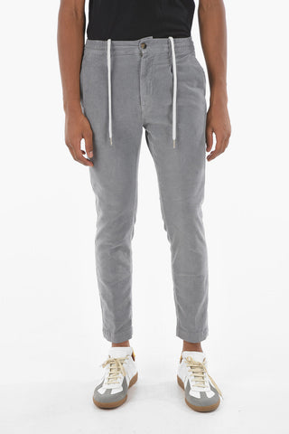 Single-pleated MITTE Corduroy Chino Pants with Waist Drawstring
