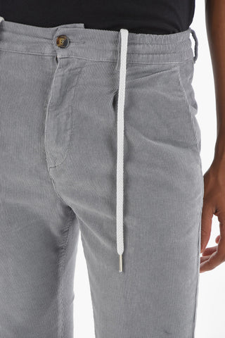 Single-pleated MITTE Corduroy Chino Pants with Waist Drawstring