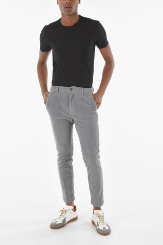 Single-pleated MITTE Corduroy Chino Pants with Waist Drawstring