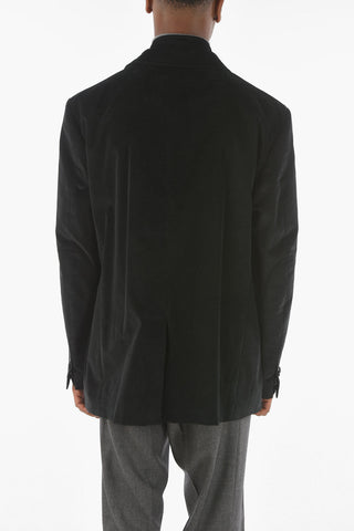ID Ribbed Velour IDENTITY Blazer with Removable Chest Piece