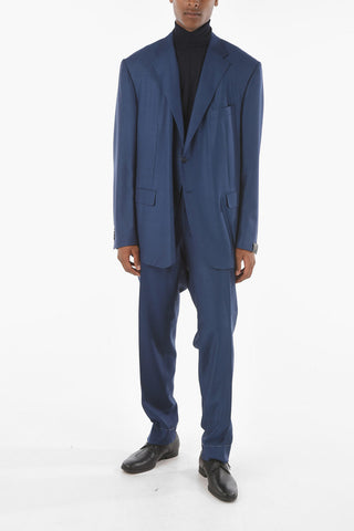 Bird's Eye Pattern ACADEMY Suit with Notch Lapel