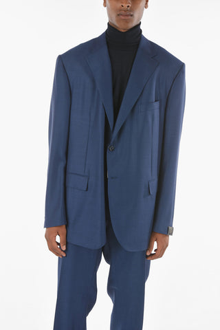 Bird's Eye Pattern ACADEMY Suit with Notch Lapel