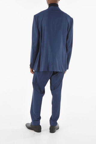 Bird's Eye Pattern ACADEMY Suit with Notch Lapel