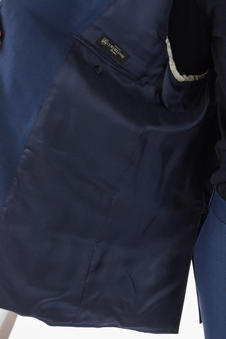 Bird's Eye Pattern ACADEMY Suit with Notch Lapel