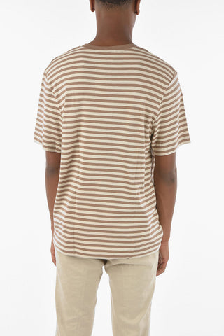 Awning Striped ATARO Crew-Neck T-shirt