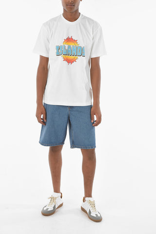 Maxi Printed Front Crew-neck T-shirt