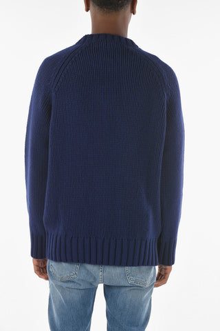 SUZANNE KOLLER Wool Oversized ETHAN Crew-neck Sweater