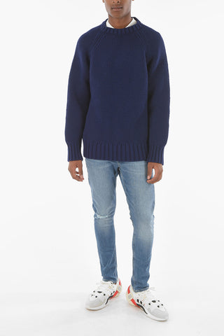 SUZANNE KOLLER Wool Oversized ETHAN Crew-neck Sweater