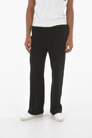 contrasting waist band 3 pockets TERRY pants