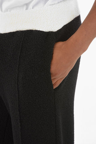 contrasting waist band 3 pockets TERRY pants
