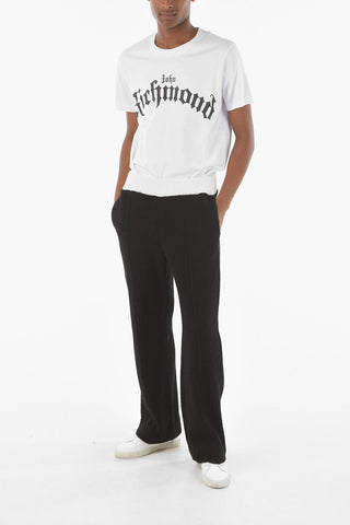 contrasting waist band 3 pockets TERRY pants