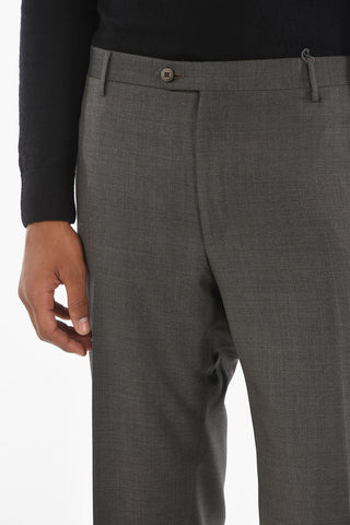 Extrafine Virgin Wool ACADEMY Straight-leg Pants