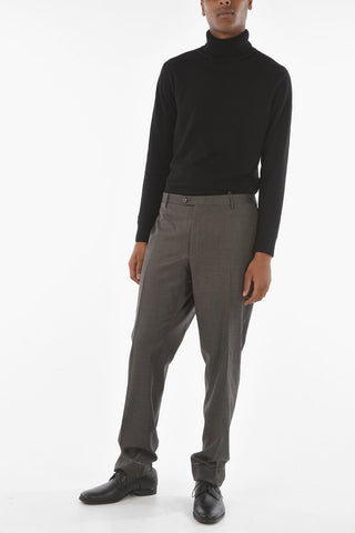 Extrafine Virgin Wool ACADEMY Straight-leg Pants