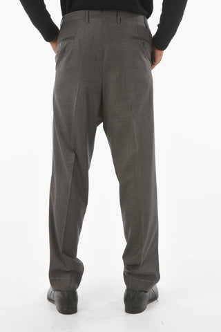 Extrafine Virgin Wool ACADEMY Straight-leg Pants