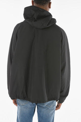Anorak Imbottito a Tinta Unita con Cappuccio