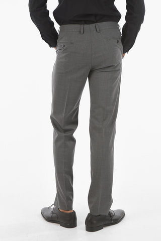 HOMME 4 Pocket Virgin Wool Blend Pants