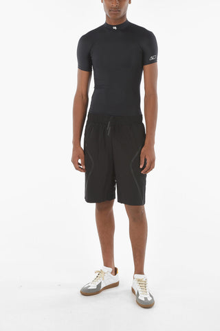 Shorts Slim Fit con Elastico in Vita