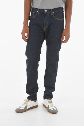 16cm Stretch Denim Slim Tapared Jeans