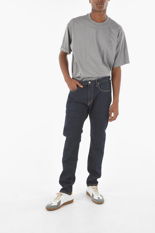16cm Stretch Denim Slim Tapared Jeans