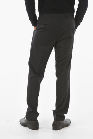 Virgin Wool Straight-leg Pants