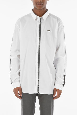 CRYSTAL CUT Logo Band Straight Fit Shirt