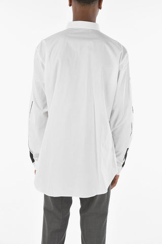 CRYSTAL CUT Logo Band Straight Fit Shirt