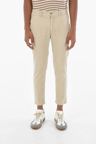 Pantaloni Chino MARAIS in Misto Lino