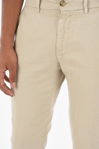 Pantaloni Chino MARAIS in Misto Lino