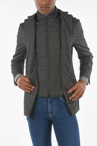 ID Removable Chesterpiece IDENTITY Cotton Blazer