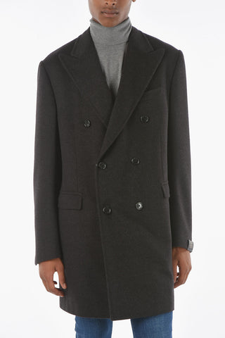Virgin Wool Double Breasted Coat