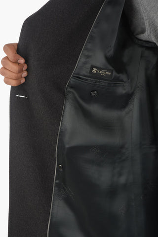 Virgin Wool Double Breasted Coat