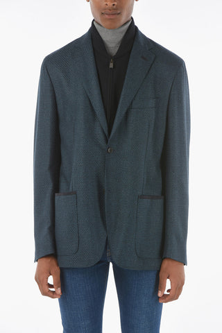 ID Blazer 2 Bottoni IDENTITY con Tasche a Toppa e Chesterpiece