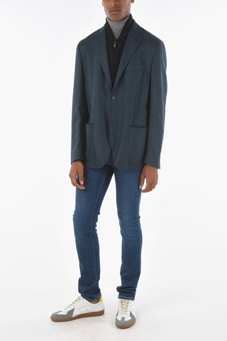 ID Blazer 2 Bottoni IDENTITY con Tasche a Toppa e Chesterpiece