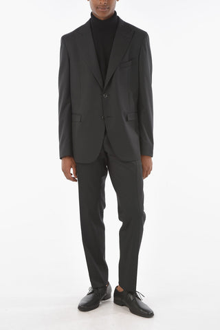 CC COLLECTION Virgin Wool REWARD Cerimony Suit with Peak Lapel