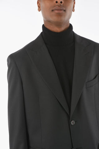 CC COLLECTION Virgin Wool REWARD Cerimony Suit with Peak Lapel