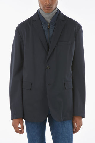 Blazer Revers Classico con Gilet Removibile 