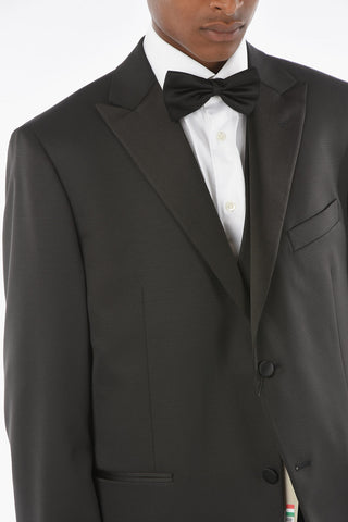 CC COLLECTION Virgin Wool Blend CERIMONY RIGHT Suit with Satin Peak Lapel