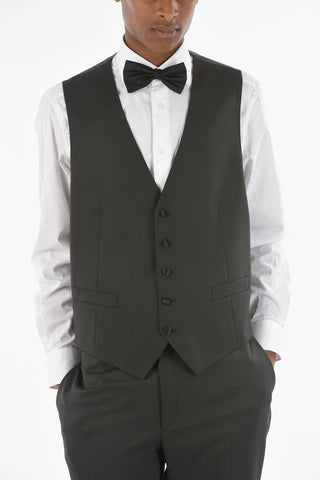 CC COLLECTION Virgin Wool Blend CERIMONY RIGHT Suit with Satin Peak Lapel