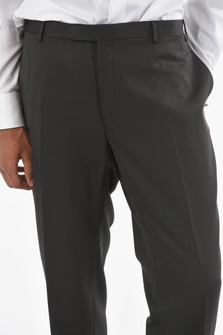 CC COLLECTION Virgin Wool Blend CERIMONY RIGHT Suit with Satin Peak Lapel