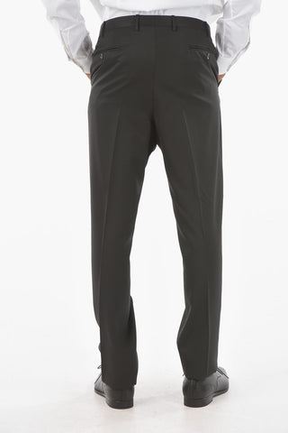 CC COLLECTION Virgin Wool Blend CERIMONY RIGHT Suit with Satin Peak Lapel