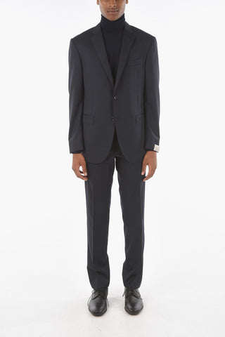 Virgin Wool ACADEMY Suit with Notch Lapel