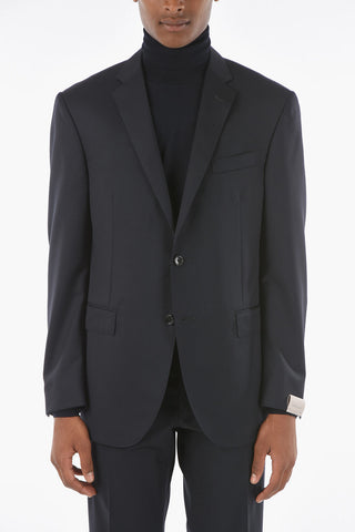 Virgin Wool ACADEMY Suit with Notch Lapel
