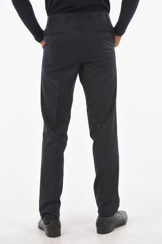 Virgin Wool ACADEMY Suit with Notch Lapel